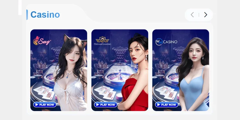 Thoả mãn đam mê cùng sảnh live casino chân thực
